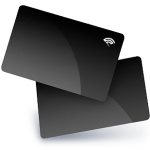 Black Glossy Cards 1 (8.5 X 5.3 Cm)  Solid color Design only