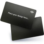 Black Matt Cards 2  (8.5 X 5.3 Cm)  Solid color Design only